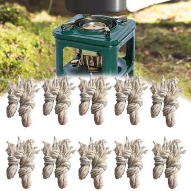Imagem de Lâmpada de óleo de querosene de algodão, pavios de fogão a querosene para acampamento, acessórios de fogão, para acampamento e iluminação ao ar livre (200/300/500 peças) (500 peças)