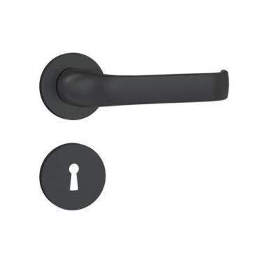 Imagem de Fechadura Interna 813/37 Roseta Redonda Preto Fosco 40mm Stam