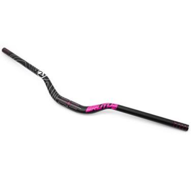 Imagem de Guidão Bicicleta Absolute Brutus 50 Preto Rosa 31.8x780mm