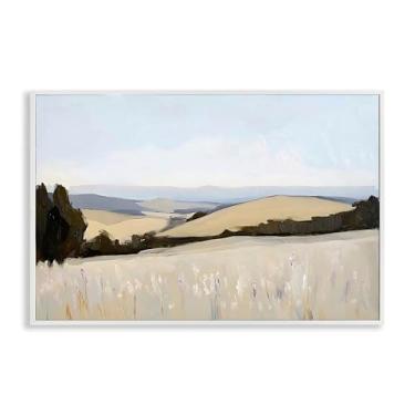 Imagem de Stupell Industries Rolling White Fields Black Framed Giclee Art, design por Franklyn Gregory, 12 x 18