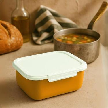 Imagem de Pote Plásticos 1L Com Trava Kit Para Marmita Fitness Microondas e Gela