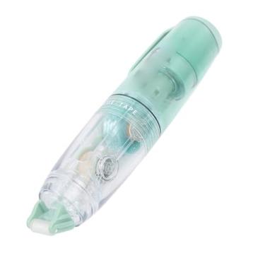 Imagem de Rolo de fita adesiva push-down, dispensador de fita dupla face, ponta rotativa de 360° cola adesiva forte suprimentos de scrapbook para projetos de artesanato vedação de envelope 4,3 x 2,3 cm (verde)