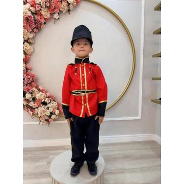 Imagem de Conjunto de Fantasia Luxo Soldado para Festa Infantil Menino - Fabulos