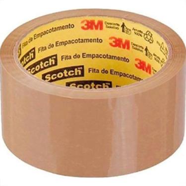 Imagem de 3M Fita Adesiva P/Embalagem Marrom 48 X 50 - Kit C/4 Rl - 3M FITAS