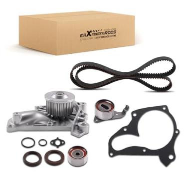 Imagem de maXpeedingrods Kit de correia dentada do motor com bomba de água com tensor para Toyota Camry 1987-2001, Rav4 1996-2000, Celica 1987-1999, MR2 1991-1995, Solara 1999-2001 3SFE 5SFE