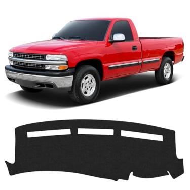 Imagem de KUST Capa de painel de carro para GMC Sierra/Chevy Chevrolet Silverado 1999-2006 1500 2500 3500 HD, 2000-2006 GMC Yukon/Yukon XL/Chevy Suburban Tahoe Avalanche Acessórios de capa de painel para Sierra