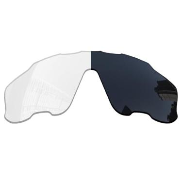Imagem de Acefrog Lentes de reposição polarizadas de 1,5 mm para óculos de sol Oakley Jaw-breaker OO9290, material atualizado, resistente a impactos - Claro a preto fotocromático não polarizado - 1,5 mm