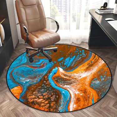 Imagem de Tapete De Cadeira Para Piso Carpetado, Protetores De Piso Para Cadeira De Jogos Rolling Ch, Tapete De Cadeira Haood, Pisos, Tapete De Cadeira De Computador Antiderrapante Para Pisos De, D, 80CM