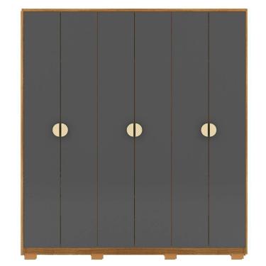 Imagem de Guarda Roupa Casal 6p 4g Nor 203 Cm 10109 Nature Alasca Vlr Nature Alasca