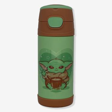 Imagem de Garrafa Térmica Infantil Top Handle Baby Yoda Star Wars