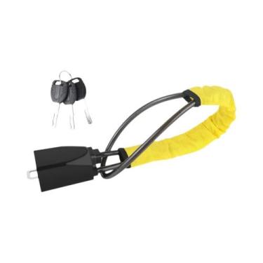 Imagem de Trava Antifurto Universal Para Volante De Carro Com Fivela De Cinto De