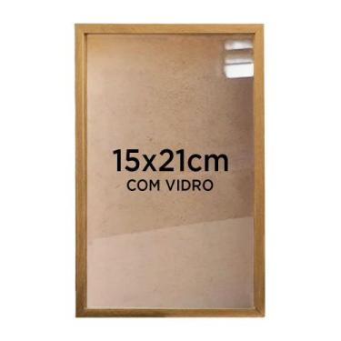 Imagem de Moldura Quadro Caixa 3cm A5 15x21cm Foto Poster Ilustração com Vidro -