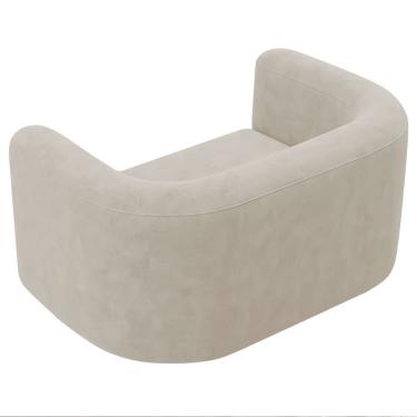 Imagem de Poltrona Decorativa Sala De Estar Recepção Melina Linho Rosê