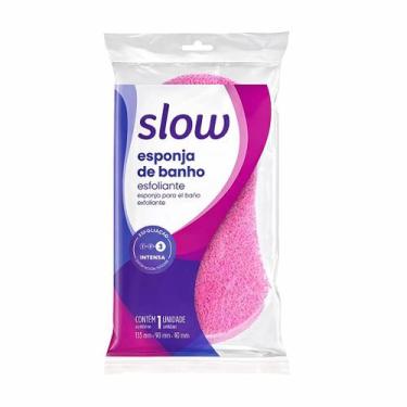 Imagem de Esponja de Banho Esfoliante Slow  Limpeza Profunda, Esfoliação Suave, 
