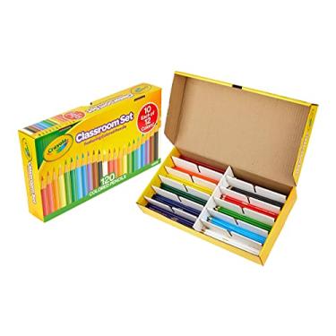 Imagem de Crayola Colored Pencils Classroom Set, Bulk Colored Pencils, 10 Each of 12 Colors, 120 Count