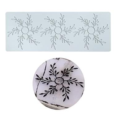 Imagem de Moldes de silicone 3D moldes de chocolate de folha oca favo de mel molde de doces de abelha padrão de flores molde de fondant topo de bolo decoração de artesanato de açúcar (D_Leaf_36 * 13,7 * 0,3 cm)