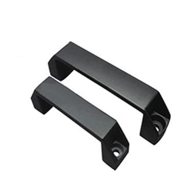 Imagem de Gabinete de alumínio alças de liga de náilon tira preta 90 mm 120 mm 180 mm porta acessório DIY peças de impressora 3D, alumínio preto 120 mm