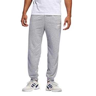 Imagem de Calça de corrida masculina Adidas French Terry, Cinza, XX-Large