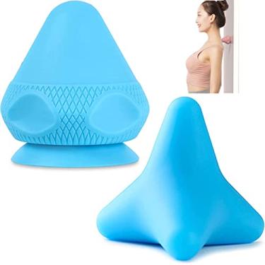 Imagem de Conjunto de bolas de massagem manual, 2 peças de bolas de liberação miofascial de massagem de tecido profundo, bolas de silicone para fisioterapia, ferramentas de terapia de massagem para músculos