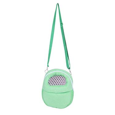 Imagem de Hamster Carrier, bolsa de viagem portátil respirável com alça de ombro para pendurar para pequenos animais de estimação esquilo com gliter de açúcar