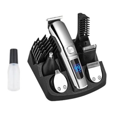 Imagem de Amagogo Aparador de barba, aparador de pelos, à prova d'água, profissional, baixo ruído, aparador de pelos de orelha, aparador de barbeiro sem fio para corte