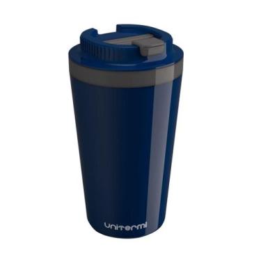 Imagem de Copo Térmico Com Tampa 400 Ml Azul - Unitermi