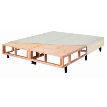 Imagem de Somiê UNI Marrom Veludine Liso Queen 158x198x37 - Ecoflex