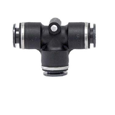 Imagem de Tectran QL1364-6 Camiseta de encaixe de trava de empurrar composto (DOT de latão para tubos de nylon, tamanho de tubo de 9,5 mm, pacote com 10)