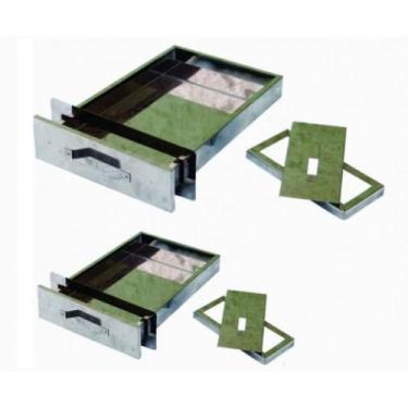 Imagem de Gaveta Cinzeiro Aço Inox Churrasqueira Alvenaria 35,5x9,5cm - M INOX