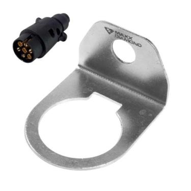 Imagem de Suporte de Plug Macho Tomada Carreta - 1 Furo -Carretinha - Maxx Diamo