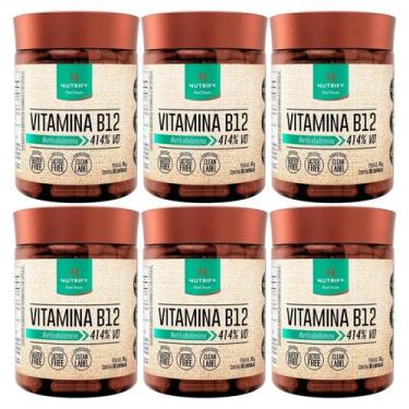 Imagem de Kit 6 Vitamina B12 Metilcobalamina 414% 60Caps Nutrify