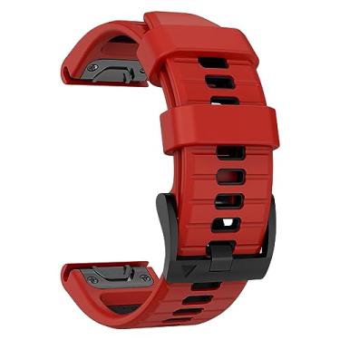 Imagem de MYSNBKN Pulseira de relógio de silicone de 22 mm de ajuste fácil de substituição para Garmin Fenix 5/Fenix 5 Plus/Fenix 6/Fenix 6 Pro/Fenix 7 Pro/Forerunner 935/Forerunner945/Approach S60
