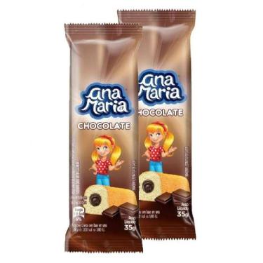 Imagem de Bolinho Ana Maria Chocolate 35g  Kit com duas unidades