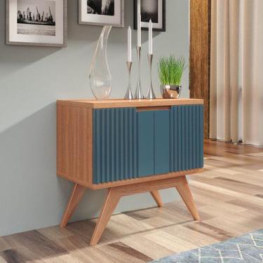 Imagem de Aparador Decorativo Berton Onix 0,80cm, Azul Petróleo