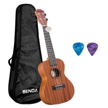 Imagem de Ukulele Acústico Benoá 4 Cordas Tamanho 23 UK-23S Com Capa - BENOA, NA