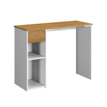 Imagem de Mesa de Estudo Escrivaninha Jasmim - Carmolar Moveis - Camolar, BRANCA