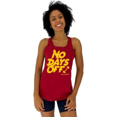 Imagem de Regata Feminina Recorte Nadador MXD Conceito No Days Off, P, Vermelho