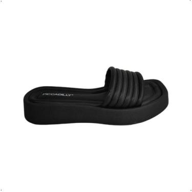 Imagem de Tamanco Piccadilly Conforto Wide fit anabela Dia a dia 223057, 38, Pre