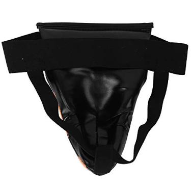 Imagem de Crianças Jockstrap Virilha Guarda Boxe Equipamento de Proteção Sanda Taekwondo Treinamento Branco Preto (Preto)