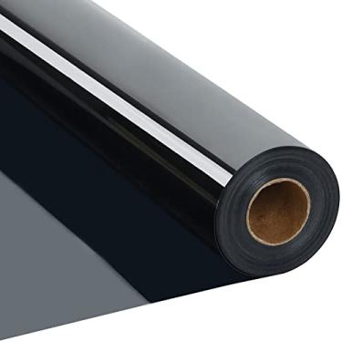 Imagem de RENLI·TONG Renlitong Preto Htv Ferro Em Vinil Rolo de 12" por 20 Pés Vinil de Transferência de Calor Htv para Camisetas Rolos de Vinil Htv para Todas As Máquinas de Corte - Fácil de Cortar e Remover E