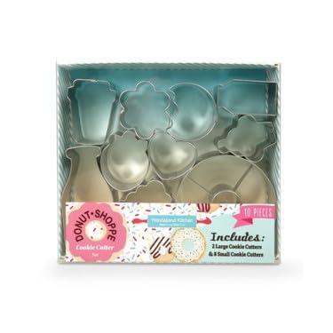 Imagem de Coleção de assar Sweet Shoppe da Handstand Kitchen para crianças, Donut Shoppe, 10-Pc Cookie Cutters, 1
