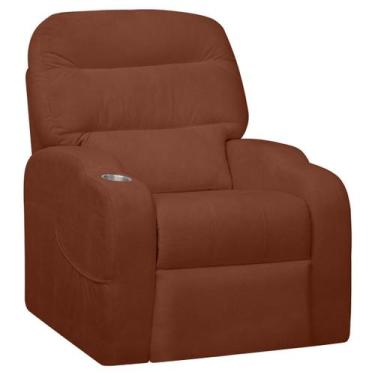 Imagem de Poltrona do Papai Reclinável King Confortável com Molas Bouclê - SOFA 