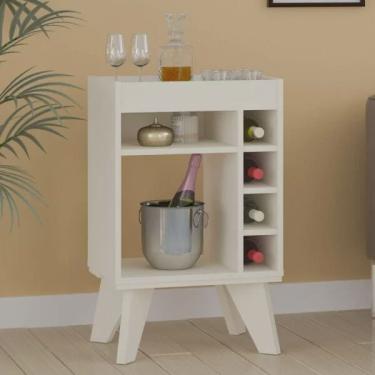 Imagem de Bar com Espelho 6 Nichos Drink Artely Off White