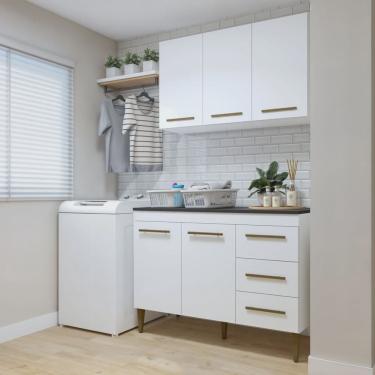 Imagem de Lavanderia Modulada Armário Aéreo e Balcão Brasilia