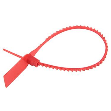 Imagem de Selos Plásticos Descartáveis ​​Akozon 100 Pack - Etiquetas de Segurança para Bolsas, Caixas e Remessas - À Prova de Adulteração e Fáceis de Usar - Ideal para Armazenamento,