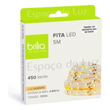 Imagem de Leds Para Quarto Fita Led 4.8w/m Ip20 5m 2700k Luz Quente -307131 - Br