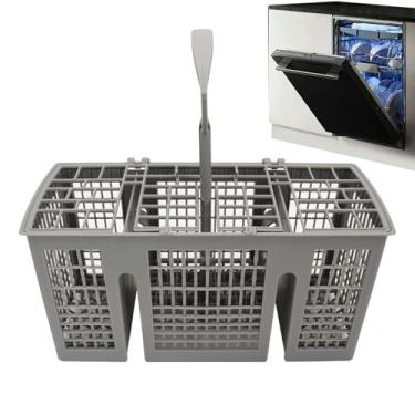 Imagem de Cesta de talheres para máquina de lavar louça | Suporte para utensílios de cesta de filtro para cozinha,Substituição para a maioria das máquinas de lavar louça, serve para facas, garfos, colheres, hot