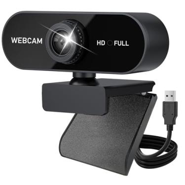 Imagem de Webcam Full HD 1080p Home Office Videoconferências Preto Ideal para Múltiplos Cenários,Built-in Microphone