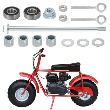 Imagem de CHANGCHENG Kit de eixo traseiro de mini bicicleta de 14 mm x 330 mm para Coleman CT200U/CT200u-ex MB200 MB165 Kit de rolamento de roda traseira com rolamentos selados e ajustadores de corrente