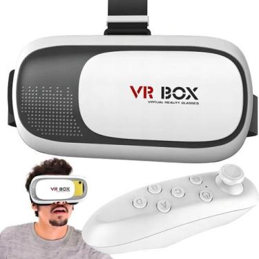Imagem de Óculos Vr Box Celular Realidade Virtual 3d Android Controle - Magalu -
